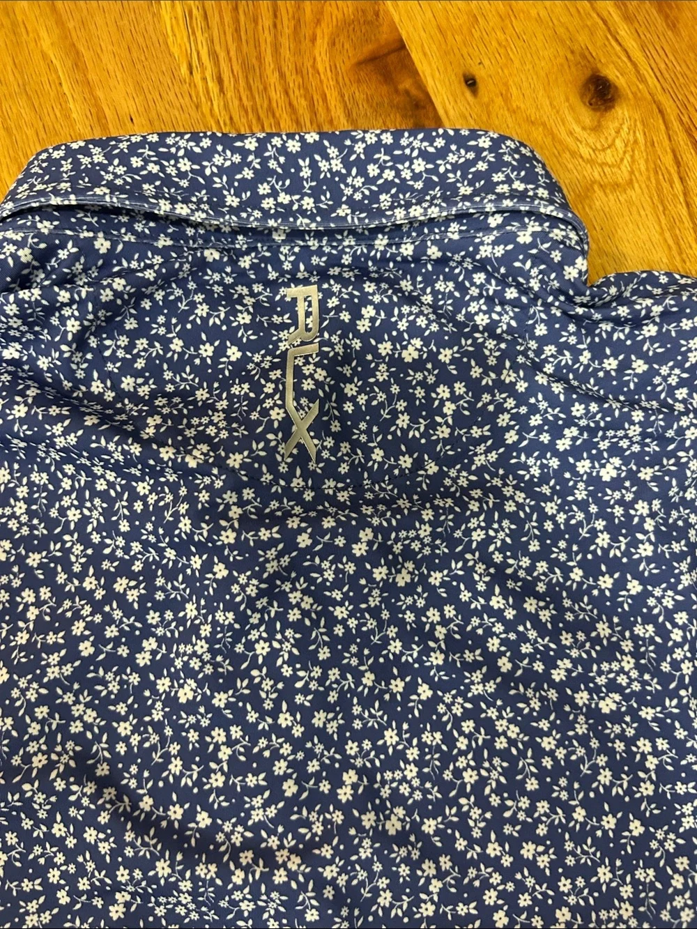 Ralph Lauren RLX Blue Micro-Print Polo
